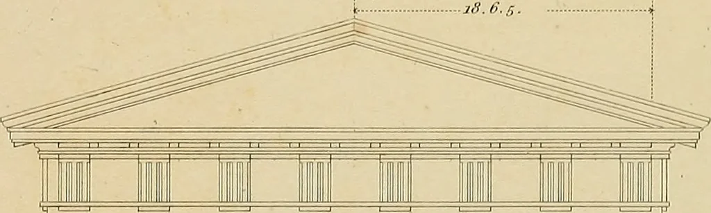 An illustration from The civil architecture of Vitruvius : comprising those books of the author which relate to the public and private edifices of the ancients, 1812, leaf 246