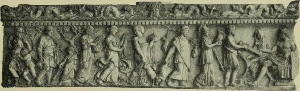 An illustration from Architectur und Ornamentik der antiken Sarkophage, 1902, leaf 118