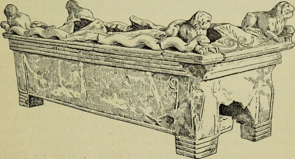 An illustration from Architectur und Ornamentik der antiken Sarkophage, 1902, leaf 22