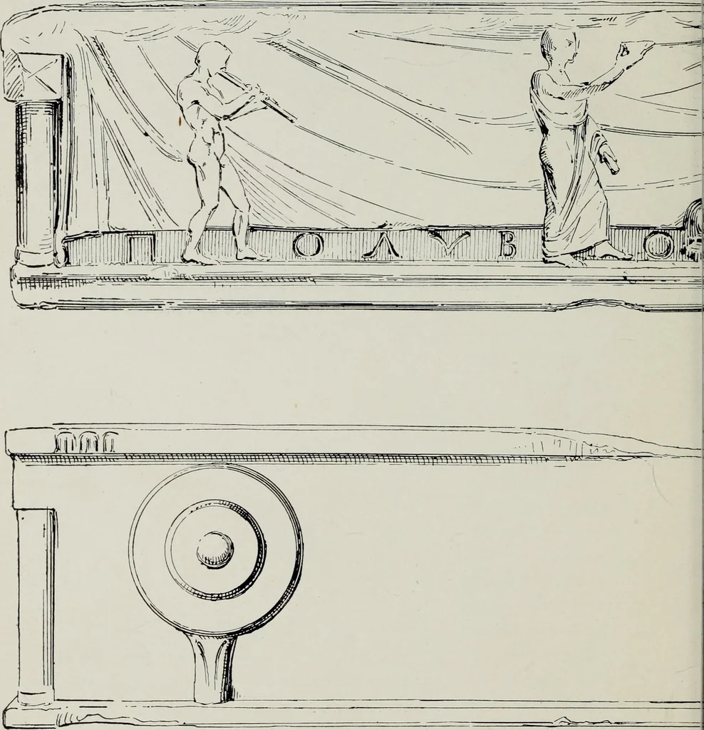 An illustration from Architectur und Ornamentik der antiken Sarkophage, 1902, leaf 53
