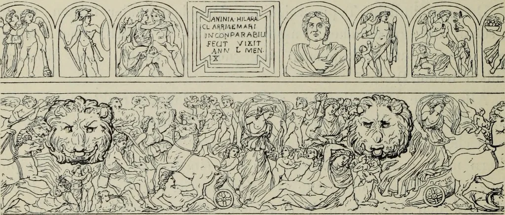 An illustration from Architectur und Ornamentik der antiken Sarkophage, 1902, leaf 63