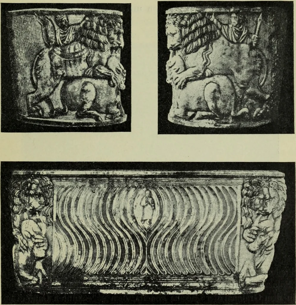 An illustration from Architectur und Ornamentik der antiken Sarkophage, 1902, leaf 64