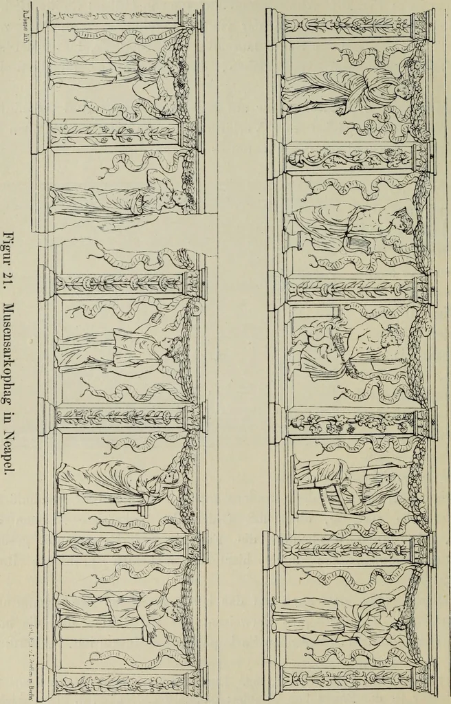 An illustration from Architectur und Ornamentik der antiken Sarkophage, 1902, leaf 69