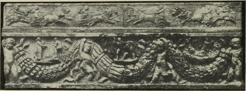 An illustration from Architectur und Ornamentik der antiken Sarkophage, 1902, leaf 95