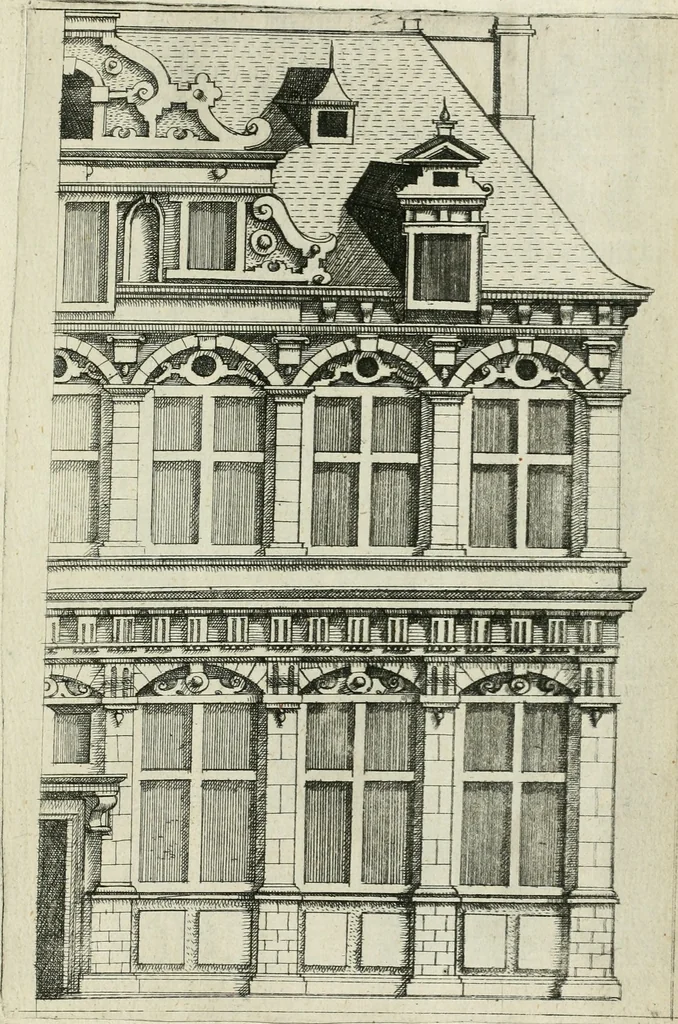An illustration from Architectvra, vonn Ausstheijlung der fünff Seülen, vnd aller darausz folder Kunst vnd Arbeit von Festern, Camin, Thürgerichten, Portale, Bruñen vnd Epitaphie, 1612, leaf 122