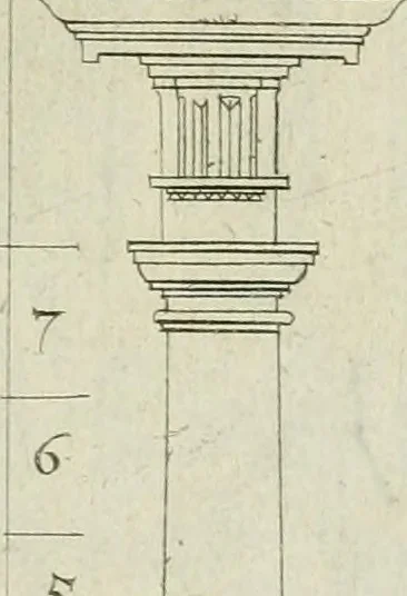 An illustration from Architectvra, vonn Ausstheijlung der fünff Seülen, vnd aller darausz folder Kunst vnd Arbeit von Festern, Camin, Thürgerichten, Portale, Bruñen vnd Epitaphie, 1612, leaf 26
