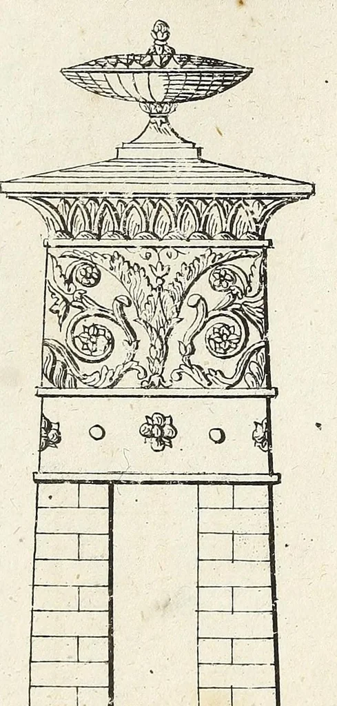 An illustration from Architektonisch-mythologische Kunst-Sammlung : ein Modell und Taschenbuch für Stein- und Bildhauer, Töpfer Gürttler und Eisengiesser, so wie auch für Tüncher und Stukaturer, 1829, leaf 109
