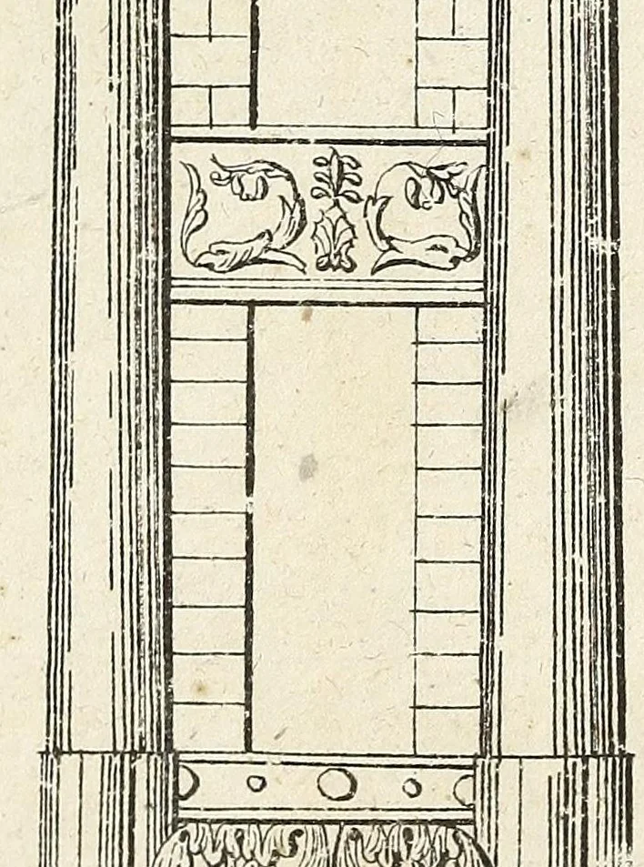 An illustration from Architektonisch-mythologische Kunst-Sammlung : ein Modell und Taschenbuch für Stein- und Bildhauer, Töpfer Gürttler und Eisengiesser, so wie auch für Tüncher und Stukaturer, 1829, leaf 113