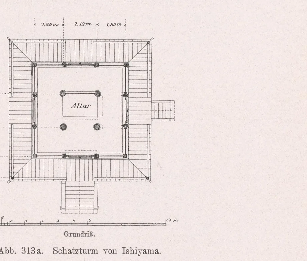 An illustration from Die Architektur der Kultbauten Japans, 1907, leaf 343