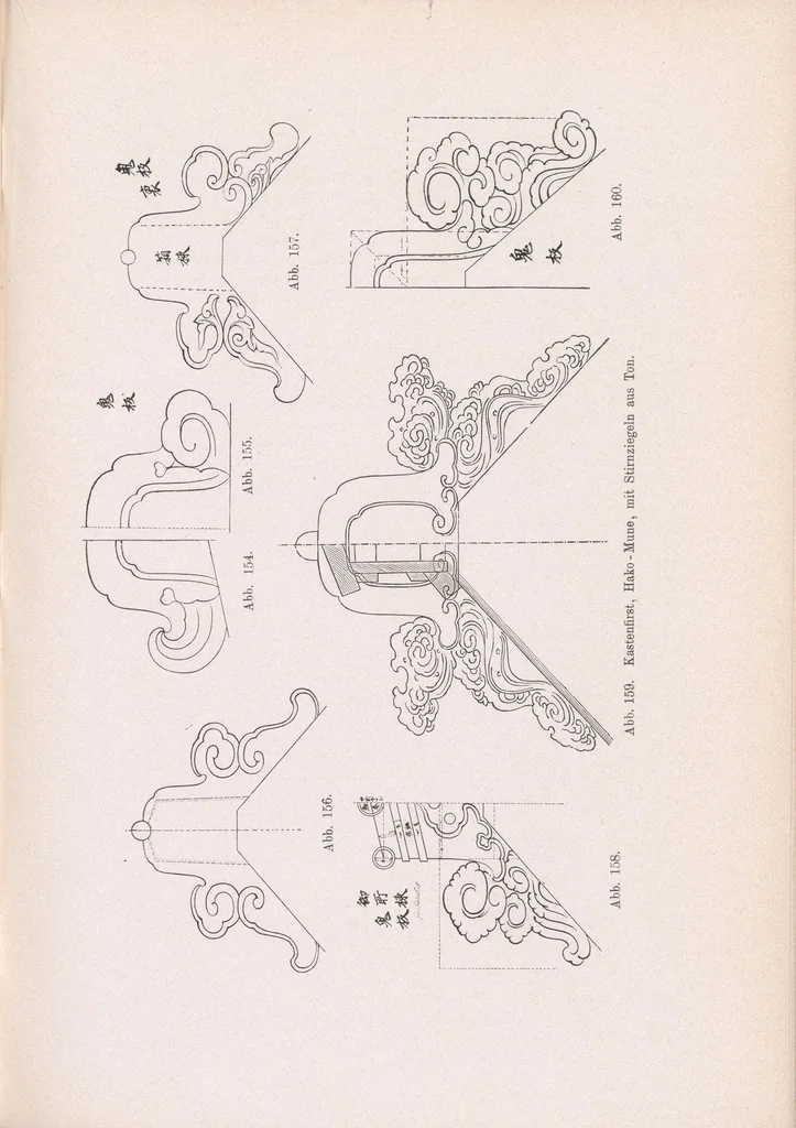 An illustration from Die Architektur der Kultbauten Japans, 1907, leaf 95