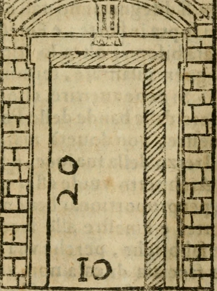 An illustration from Manuale d'architettura : breue, e risoluta prattica, 1629, leaf 102