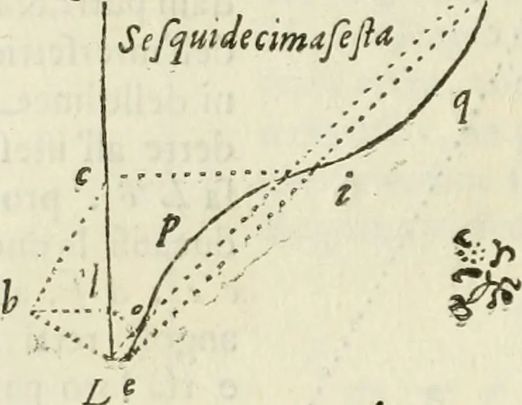 An illustration from Architettura ciuile demostratiuamente proportionata et accresciuta di nuoue regole : con l'vso delle quali si facilita l'inuentione d'ogni douuta proportione nelli cinque ordini, e col ritrouamento d'vn nuouo strumento angolare, si da il modo à gl'operarij medesimi di pratticamente stabilire le sacome in ogni loro necessario contorno, 1661, leaf 155