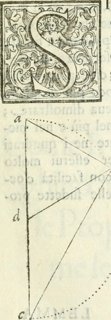 An illustration from Architettura ciuile demostratiuamente proportionata et accresciuta di nuoue regole : con l'vso delle quali si facilita l'inuentione d'ogni douuta proportione nelli cinque ordini, e col ritrouamento d'vn nuouo strumento angolare, si da il modo à gl'operarij medesimi di pratticamente stabilire le sacome in ogni loro necessario contorno, 1661, leaf 52