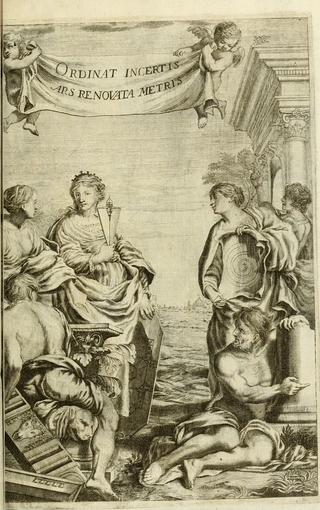 An illustration from Architettura civile demonstrativamente proportionata et accresciuta di nuove regole : con l'vso delle quali si facilita l'inventione d'ogni dovuta proportione nelli cinque ordini, e col ritrovamento d'vn nuovo strumento angolare, si da il modo à gl'operarij medesimi di pratticamente stabilire le sacome in ogni loro necessario contorno, 1686, leaf 8