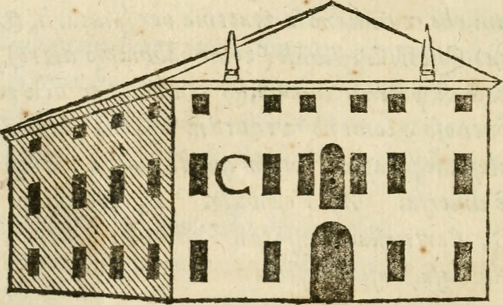 An illustration from Della architettura di Gioseffe Viola Zanini, padovano pittore et architetto, libri due : ne' quali con nuoua simmetria & facoltà si mostrano le giuste regole de i cinque ordini di detta architettura, & osseruationi de'più eccellenti architetti, che in quella habbiano dato ammaestramenti .., 1629, leaf 159