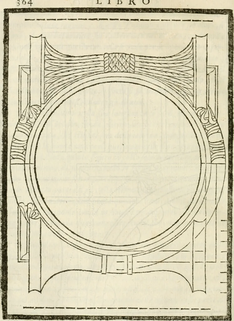 An illustration from Della architettura di Gioseffe Viola Zanini, padovano pittore et architetto, libri due : ne' quali con nuoua simmetria & facoltà si mostrano le giuste regole de i cinque ordini di detta architettura, & osseruationi de'più eccellenti architetti, che in quella habbiano dato ammaestramenti .., 1629, leaf 387