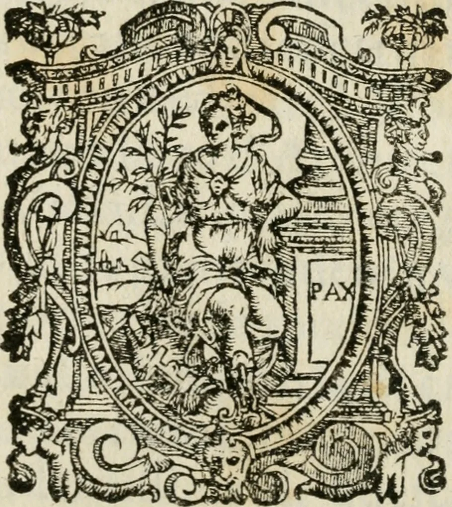 An illustration from Della architettura di Gioseffe Viola Zanini, padovano pittore et architetto, libri due : ne' quali con nuoua simmetria & facoltà si mostrano le giuste regole de i cinque ordini di detta architettura, & osseruationi de'più eccellenti architetti, che in quella habbiano dato ammaestramenti .., 1629, leaf 4