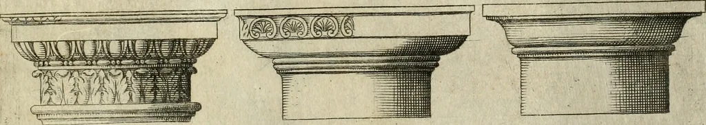 An illustration from Architettvra con diversi ornamenti cavati dall'antico, 1638, leaf 14
