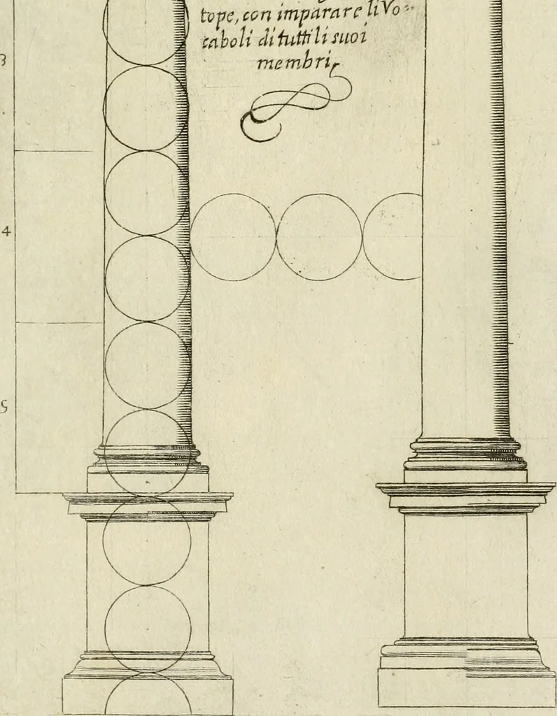 An illustration from Architettvra con diversi ornamenti cavati dall'antico, 1638, leaf 24
