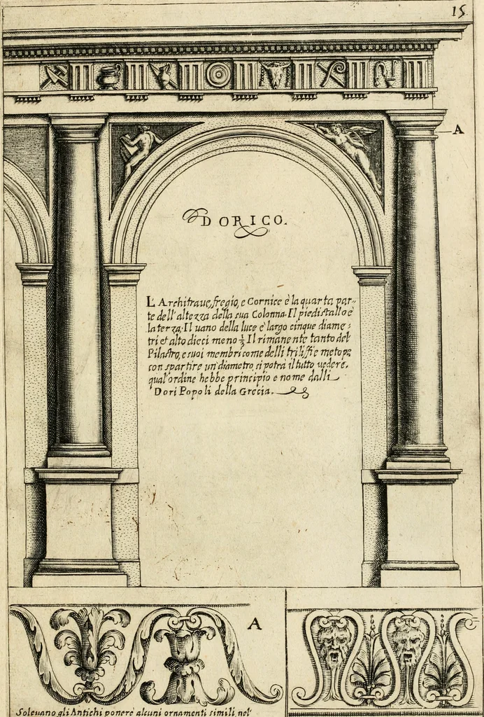 An illustration from Architettvra con diversi ornamenti cavati dall'antico, 1638, leaf 30