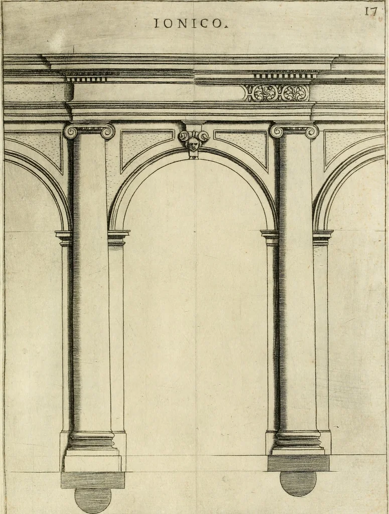 An illustration from Architettvra con diversi ornamenti cavati dall'antico, 1638, leaf 34