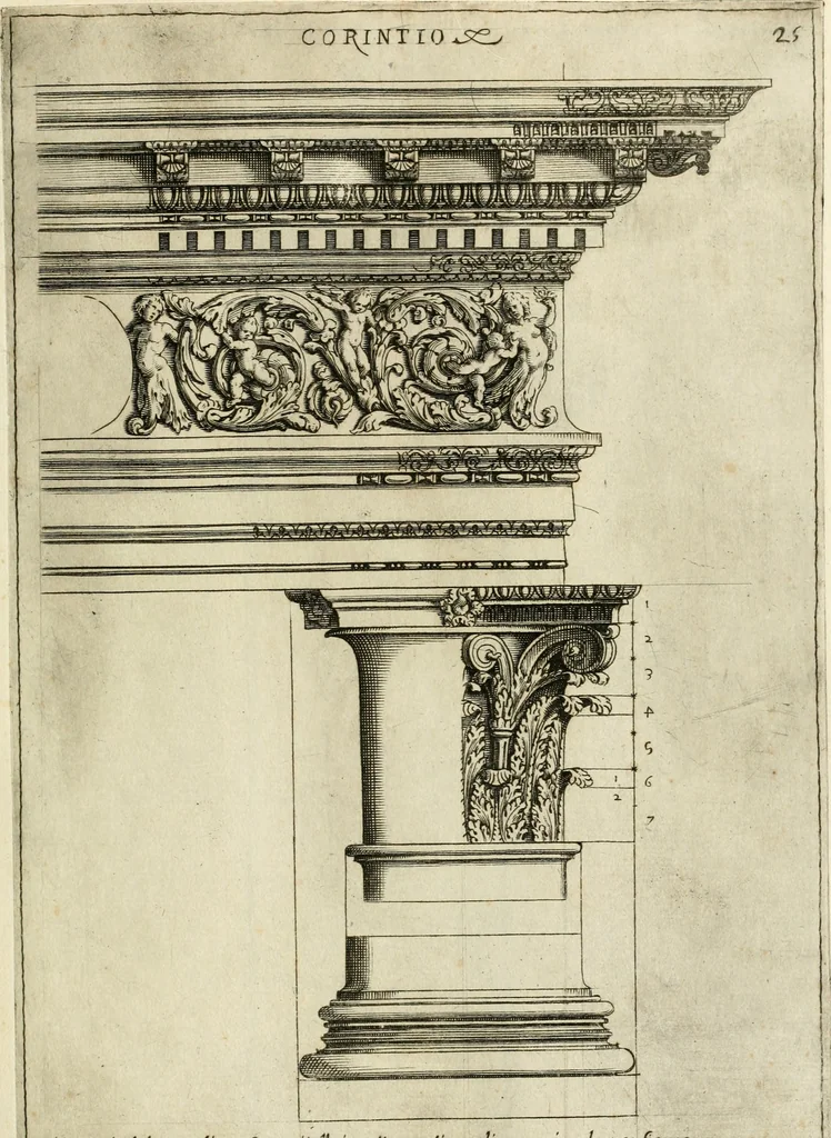 An illustration from Architettvra con diversi ornamenti cavati dall'antico, 1638, leaf 50