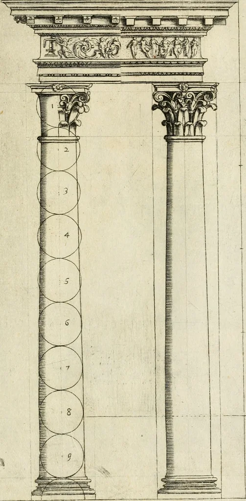An illustration from Architettvra con diversi ornamenti cavati dall'antico, 1638, leaf 52