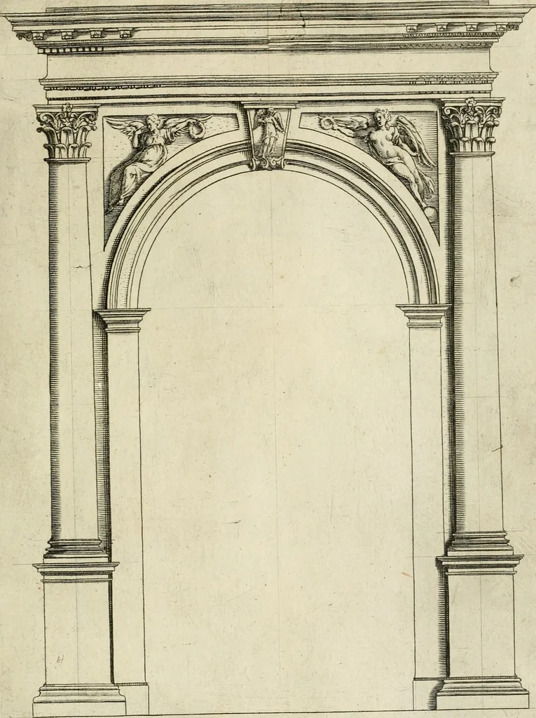 An illustration from Architettvra con diversi ornamenti cavati dall'antico, 1638, leaf 56