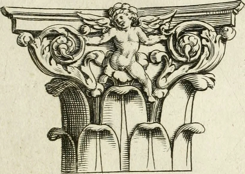 An illustration from Architettvra con diversi ornamenti cavati dall'antico, 1638, leaf 76