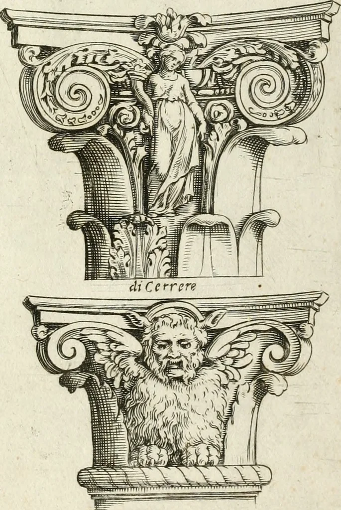 An illustration from Architettvra con diversi ornamenti cavati dall'antico, 1638, leaf 76