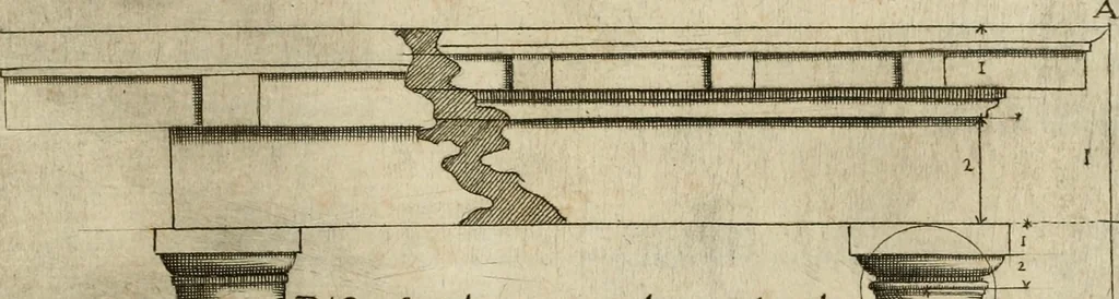 An illustration from Architettvra con diversi ornamenti cavati dall'antico, 1638, leaf 8