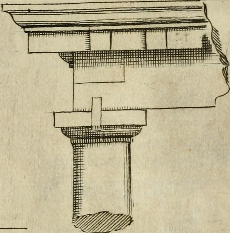 An illustration from Architettvra con diversi ornamenti cavati dall'antico, 1638, leaf 8