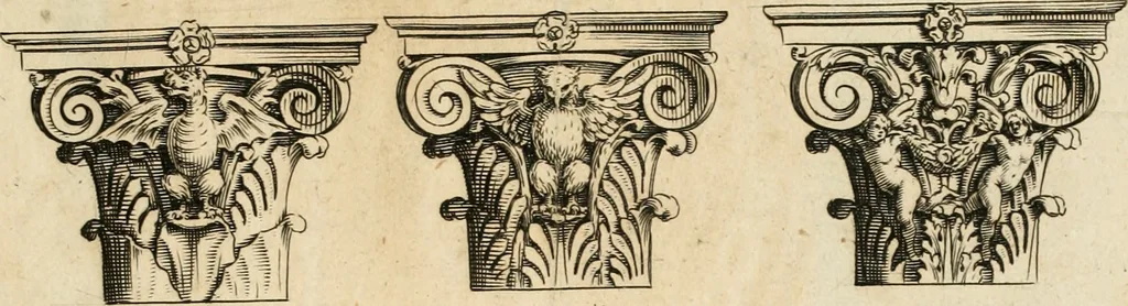 An illustration from Architettvra con diversi ornamenti cavati dall'antico, 1638, leaf 80
