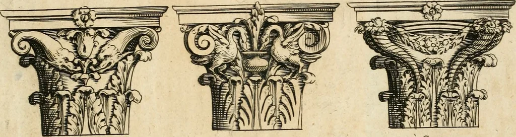 An illustration from Architettvra con diversi ornamenti cavati dall'antico, 1638, leaf 80