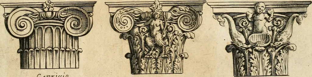 An illustration from Architettvra con diversi ornamenti cavati dall'antico, 1638, leaf 80