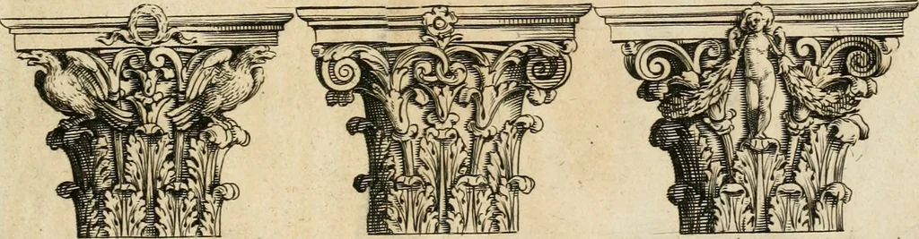 An illustration from Architettvra con diversi ornamenti cavati dall'antico, 1638, leaf 80