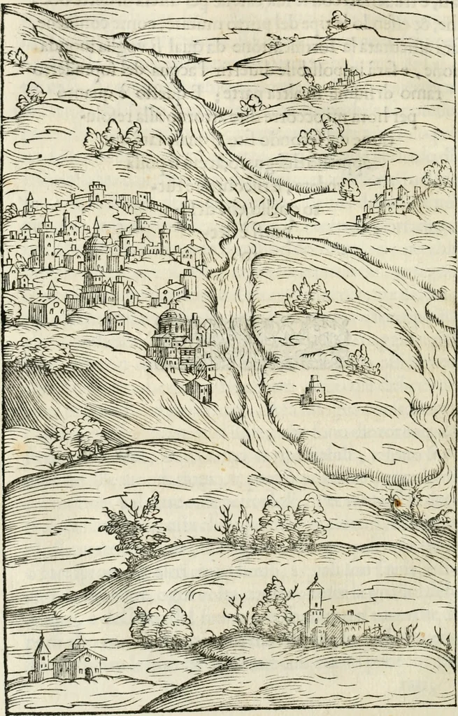 An illustration from Architettvra militare : con altri auuertimenti appartenenti alla guerra, 1582, leaf 49