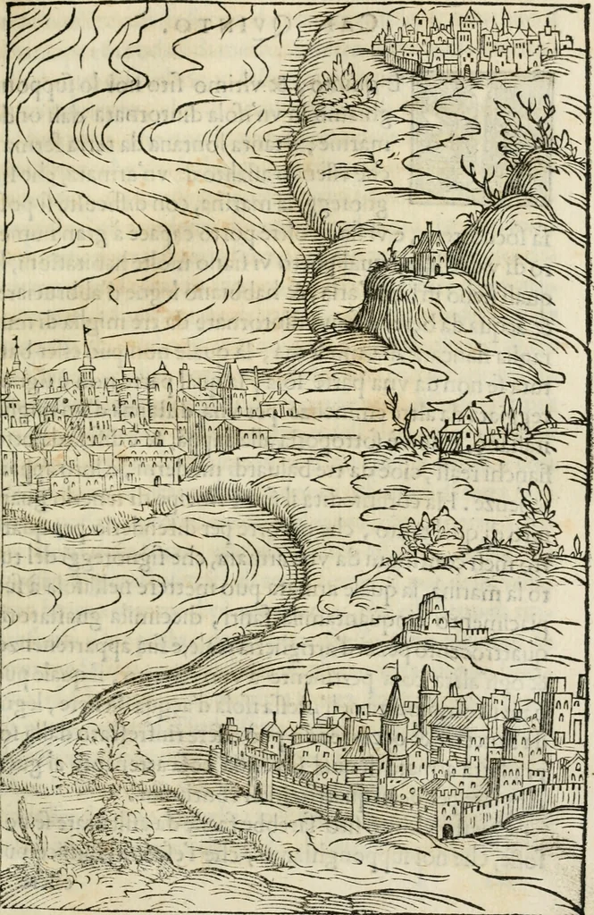 An illustration from Architettvra militare : con altri auuertimenti appartenenti alla guerra, 1582, leaf 60