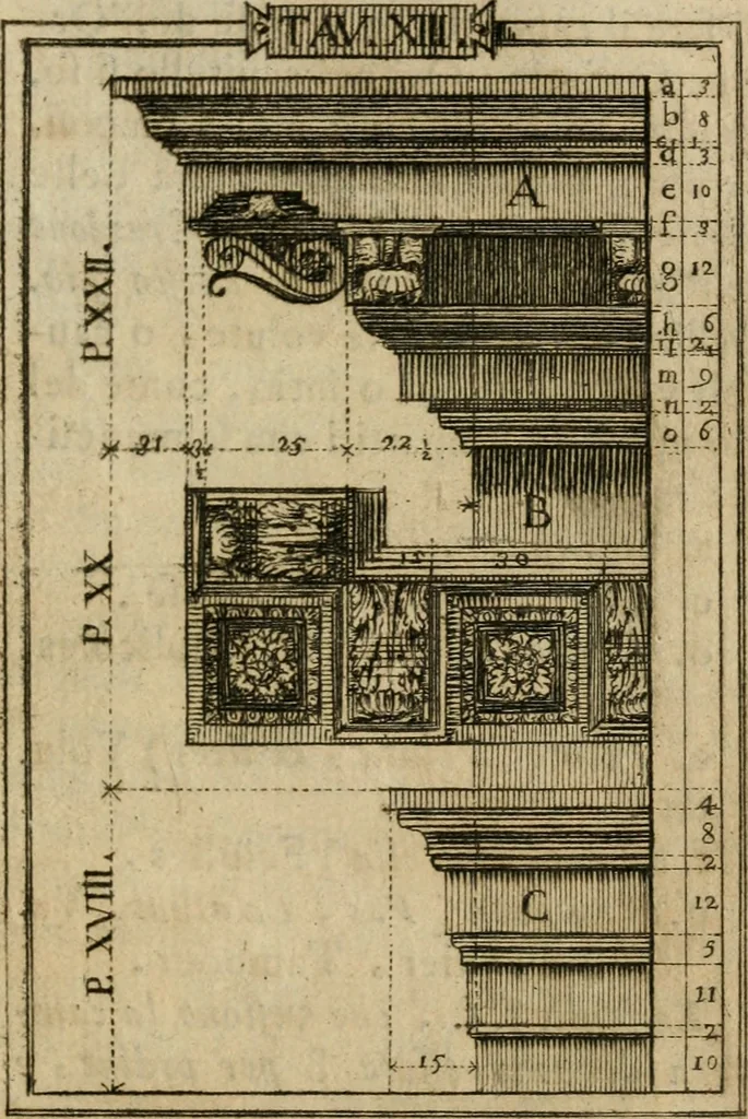 An illustration from Manuale d'architettura di Giovanni Branca, 1772, leaf 106