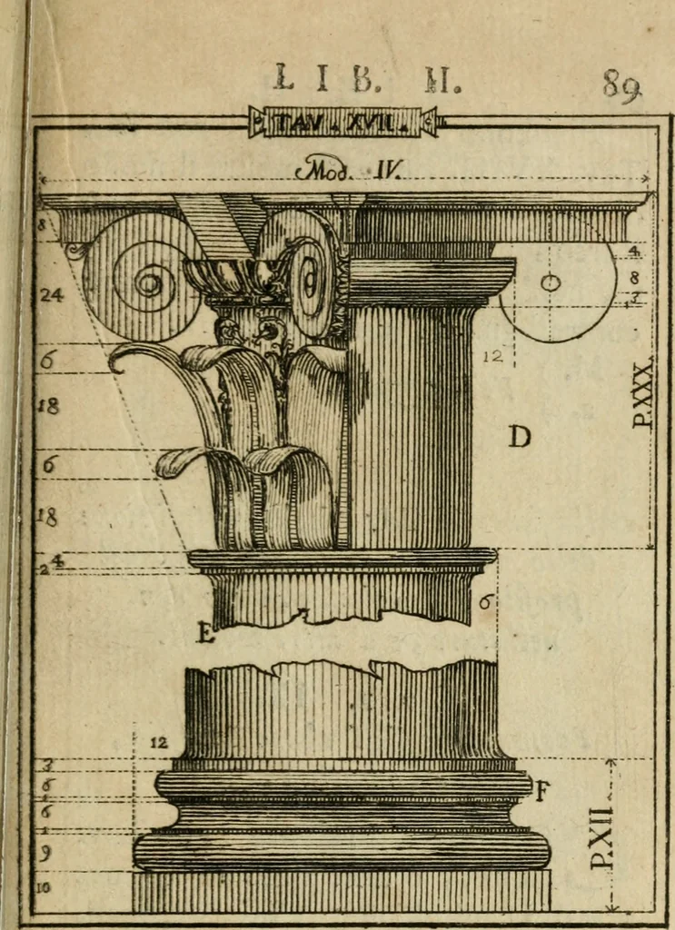 An illustration from Manuale d'architettura di Giovanni Branca, 1772, leaf 116