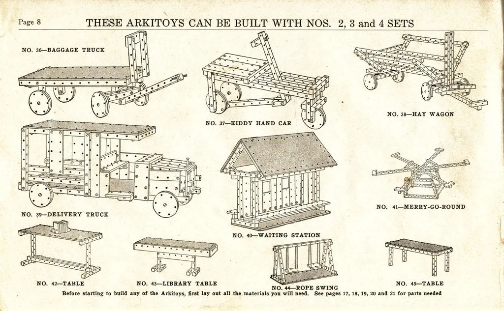 An illustration from Arkitoy plan book., 1928, leaf 7