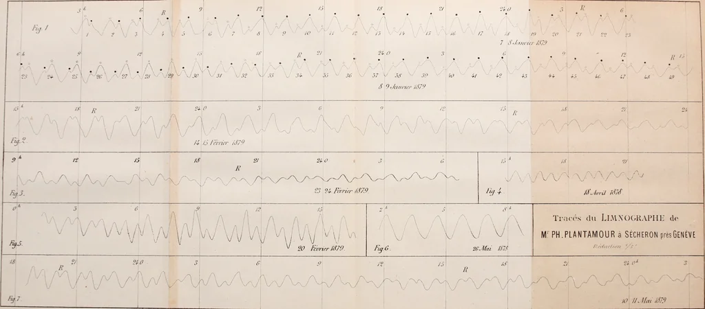 An illustration from Archives des sciences physiques et naturelles, 1878, leaf 85