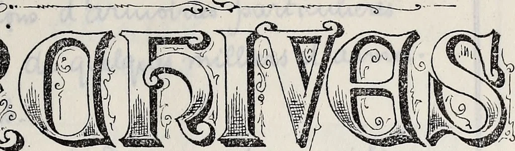 An illustration from Archives héraldiques suisses. Schweizer archiv für heraldik, 1887, leaf 10