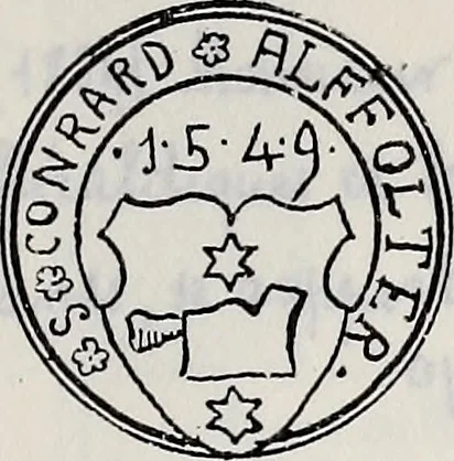 An illustration from Archives héraldiques suisses. Schweizer archiv für heraldik, 1887, leaf 122