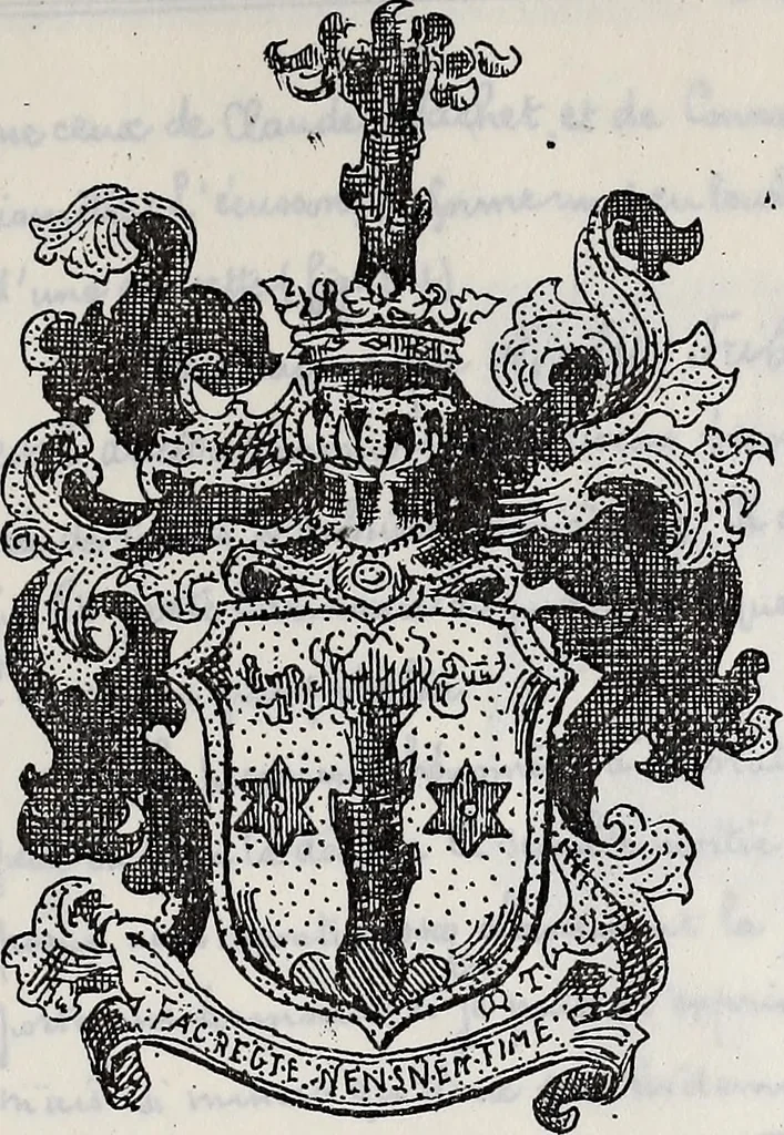 An illustration from Archives héraldiques suisses. Schweizer archiv für heraldik, 1887, leaf 132