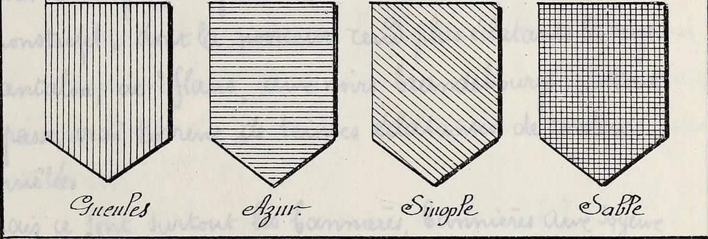 An illustration from Archives héraldiques suisses. Schweizer archiv für heraldik, 1887, leaf 14