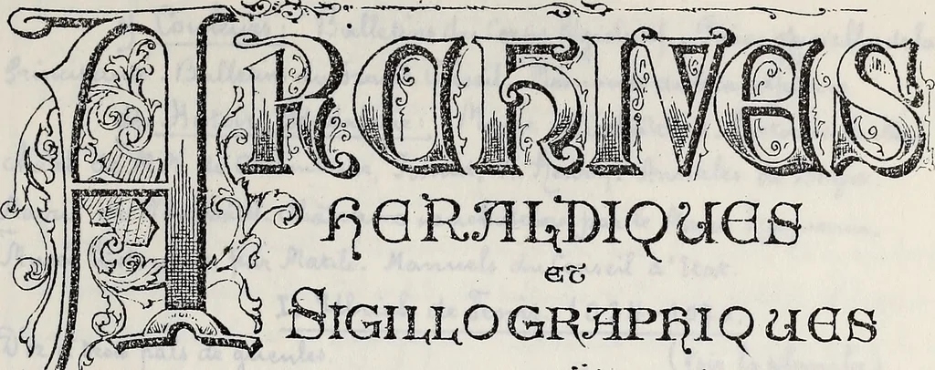 An illustration from Archives héraldiques suisses. Schweizer archiv für heraldik, 1887, leaf 146