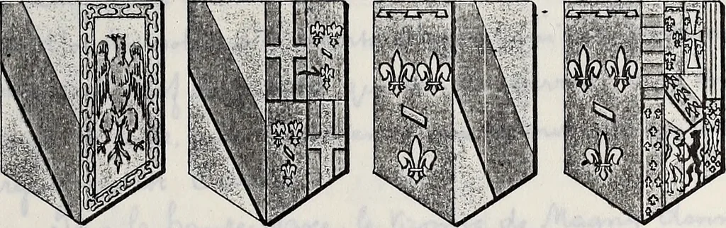 An illustration from Archives héraldiques suisses. Schweizer archiv für heraldik, 1887, leaf 160