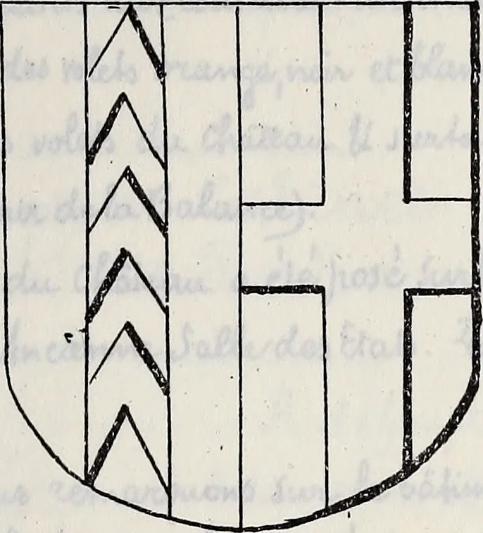 An illustration from Archives héraldiques suisses. Schweizer archiv für heraldik, 1887, leaf 36