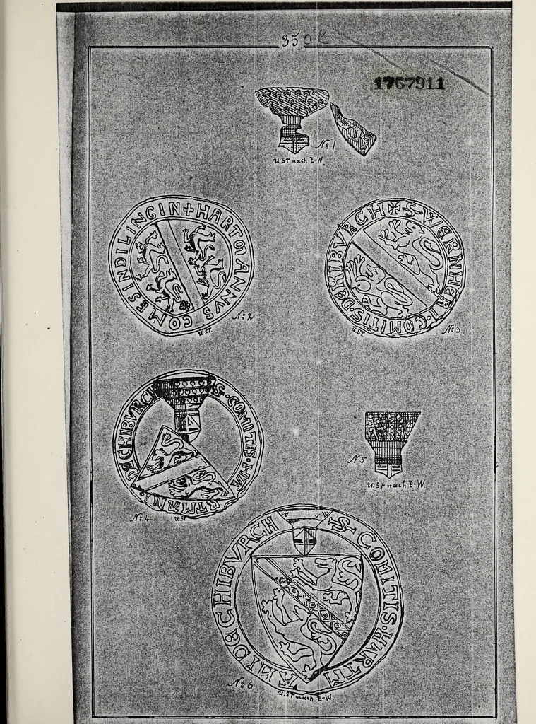 An illustration from Archives héraldiques suisses. Schweizer archiv für heraldik, 1887, leaf 74